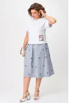 Костюм Anastasia 1248 белый/голубой