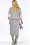Костюм BAGIRA 1078 Серый+пудра+молоко