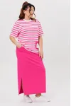 Костюм Michel Chic 1405 розовый + полоска