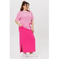 Костюм Michel Chic 1405 розовый + полоска