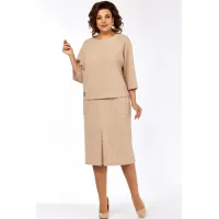 Костюм Элль-стиль 2441 бежевый