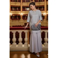 Костюм VITTORIA QUEEN 27573-1 серебристо-серый