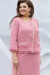 Костюм VITTORIA QUEEN 22683 диз. клетка меланж розовый