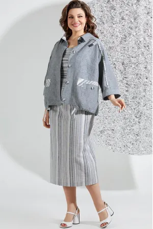 Костюм Mira Fashion 5544 оттенки серого