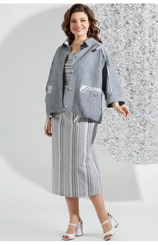 Костюм Mira Fashion 5544 оттенки серого