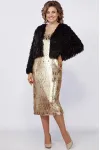 Костюм Mira Fashion серебристый с паетками