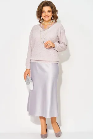 Костюм Лилиана 1494К жемчужно лиловый Костюм Лилиана 1494К жемчужно лиловый