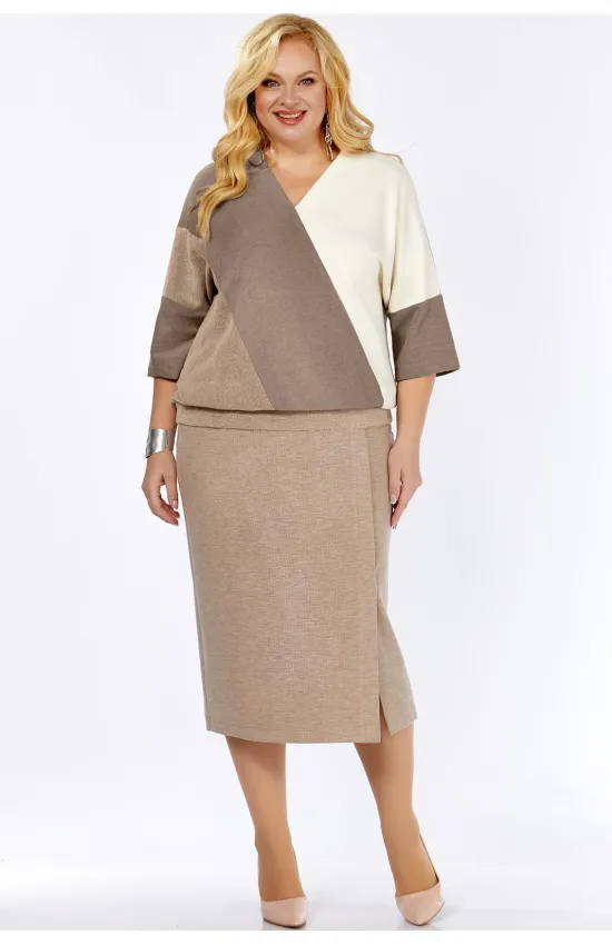Костюм BAGIRA 1078 Беж+кофе+молоко