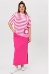 Костюм Michel Chic 1405 розовый + полоска