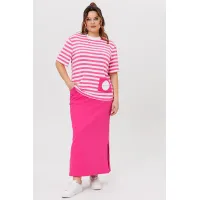 Костюм Michel Chic 1405 розовый + полоска