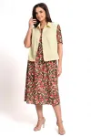 Костюм Alani 2368 бежевый+цветы
