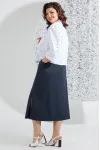 Костюм Mira Fashion 5547 синий + белый