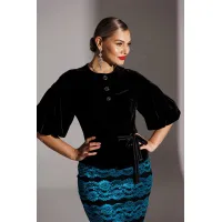 Костюм Мода-Юрс 25-2623 черный+бирюза