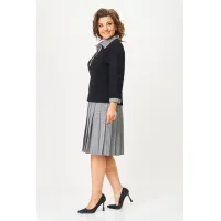 Костюм Svetlana Style 2134 черный клетка
