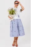 Костюм Anastasia 1248-1 бело-голубой