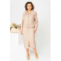 Костюм Асолия 1481 бежевый Костюм Асолия 1481 бежевый