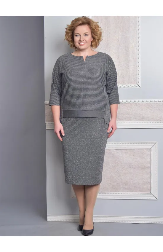 Костюм Lady Style Classic Полуночно-синий  с молочным