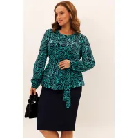 Костюм 959 темно-синий+бирюза