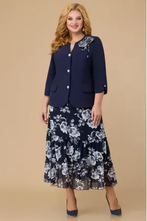 Костюм Svetlana Style белый+цветы