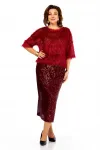 Костюм Ольга Стиль Л413 темный-красный