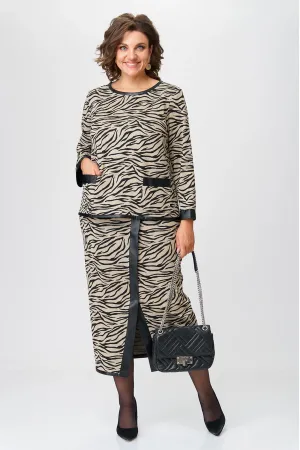 Костюм Michel Chic терракот+черный