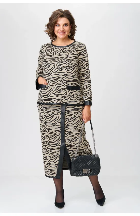 Костюм Michel Chic терракот+черный