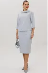 Костюм Anastasia 1163 серо-голубой