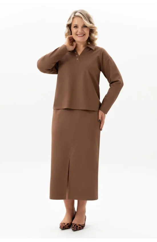 Костюм ALGRANDA 4106-4 Коричневый