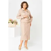 Костюм Асолия 1481 бежевый Костюм Асолия 1481 бежевый