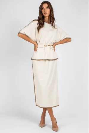 Костюм Vizavi 801 молочный с меланжем