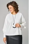 Костюм Кокетка и К 1194 белый+черный