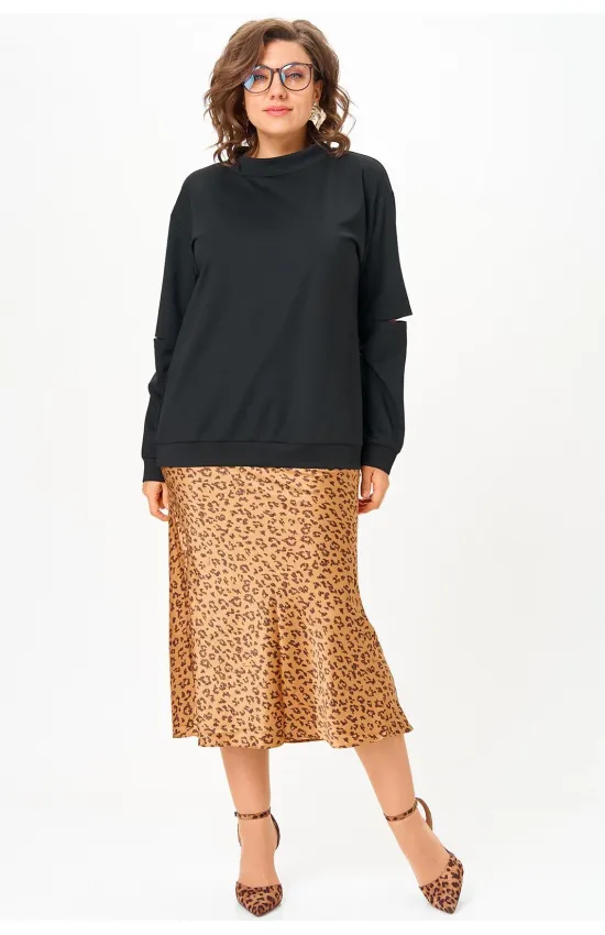 Костюм Anastasia 1311 черный+ принт