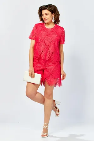 Костюм Mira Fashion 5661 малиновый(красный)