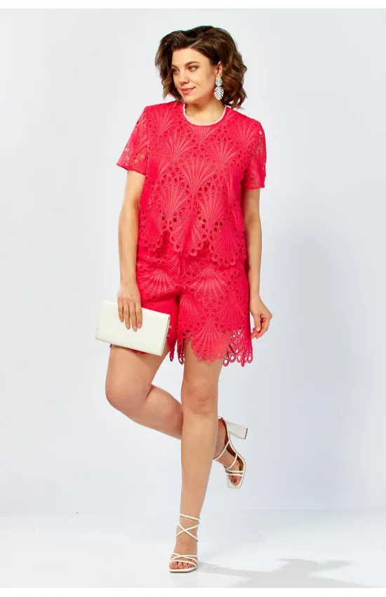 Костюм Mira Fashion 5661 малиновый(красный)