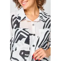 Костюм Кокетка и К 1290 черный+белый