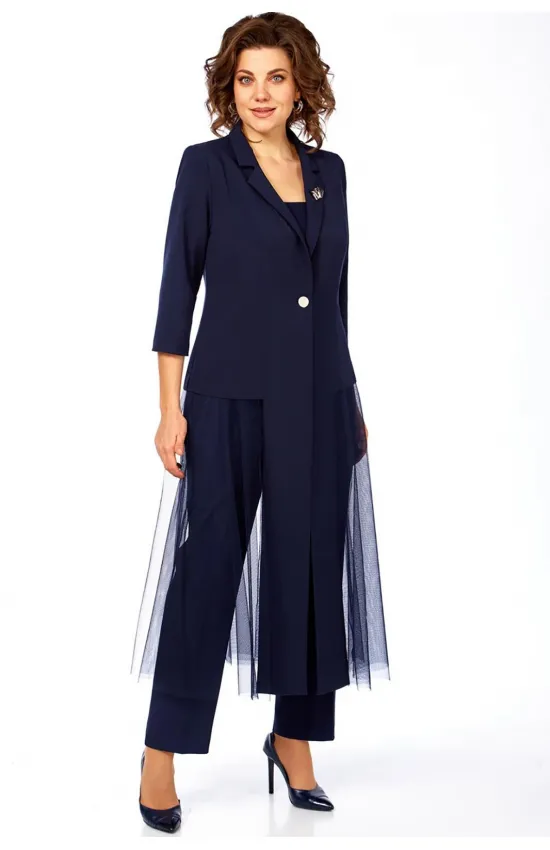 Костюм Милора-стиль 1428 темно-синий
