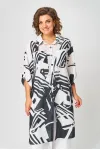 Костюм Кокетка и К 1290 черный+белый
