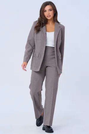Костюм Vilena fashion 978 серо-розовый