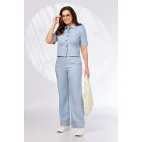 Костюм Vilena fashion 1068 голубой меланж