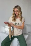 Костюм DilanaVIP 2139/3 беж+зеленый