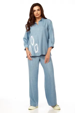 Костюм Vilena fashion 889 голубой