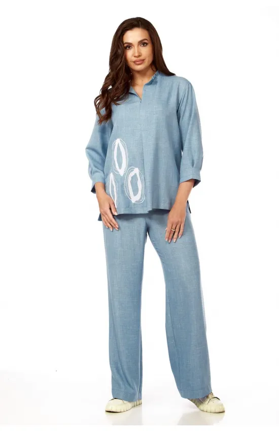 Костюм Vilena fashion 889 голубой