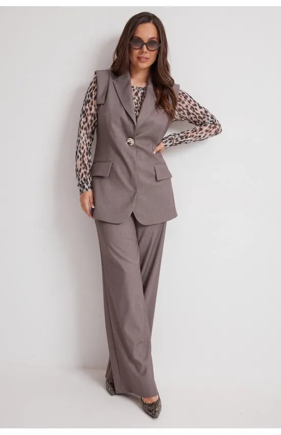 Костюм Магия Моды 2625 коричнево-серый