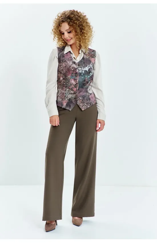 Костюм Euromoda 628 хаки+мультиколор