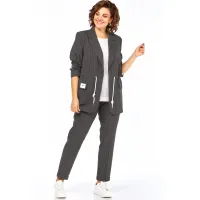 Костюм Ольга Стиль С958 серый