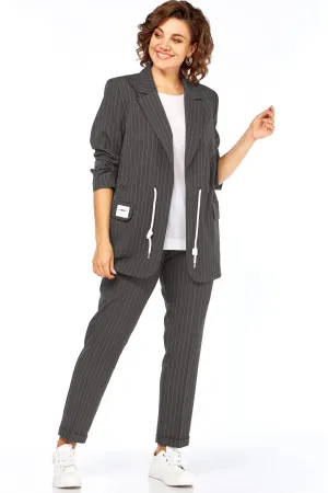 Костюм Ольга Стиль С958 серый