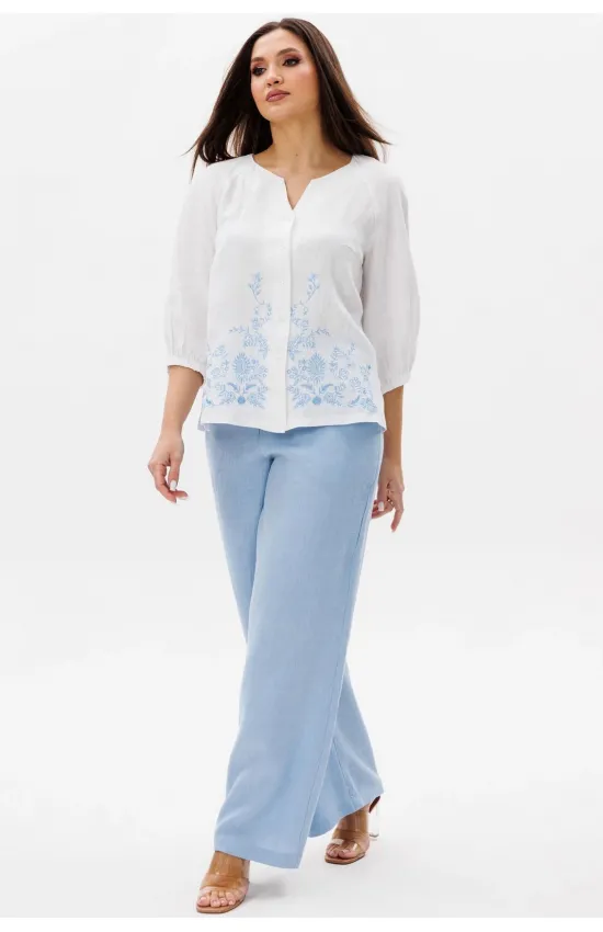 Костюм Ma cherie 3148 белый+небесный