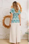 Костюм AGATTI 5757 бежевый+зеленый