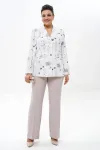 Костюм Alani 2502 белый + бежевый