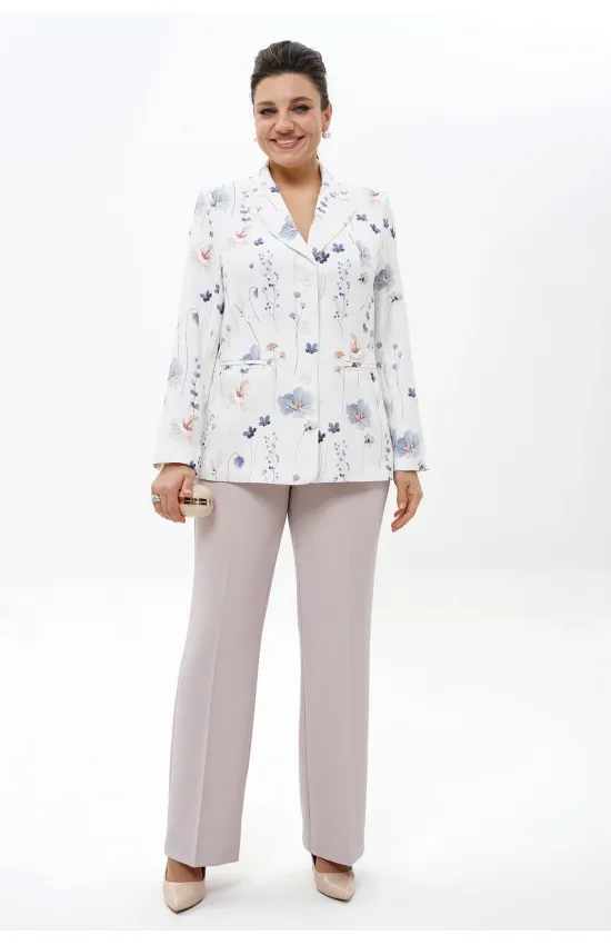 Костюм Alani 2502 белый + бежевый